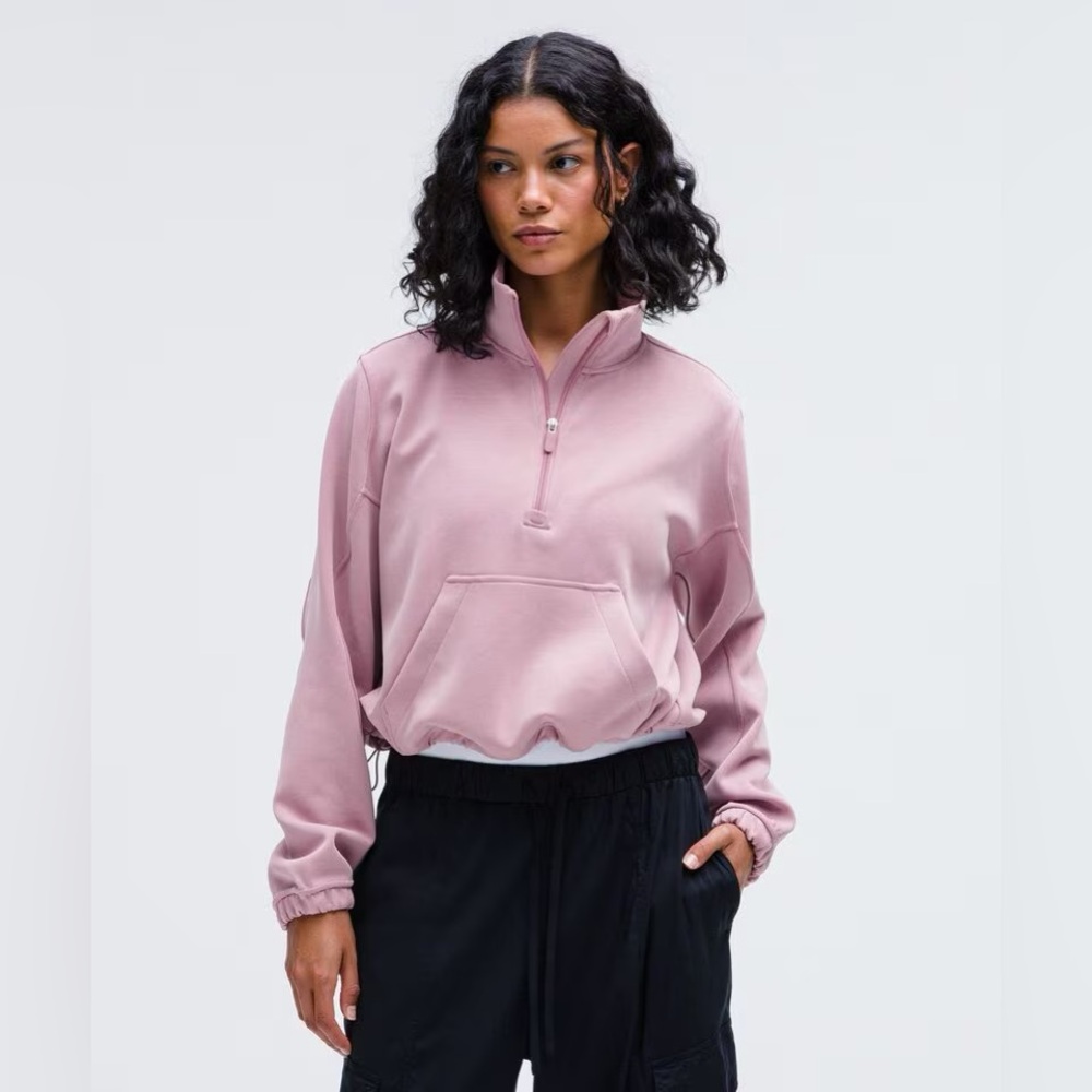Lululemon Brushed Softstreme Half Zip -size 6